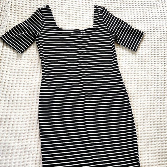 Popular Basics Dresses & Skirts - Bodycon striped dress size L Concert Date Night Party Y2K Blokecore